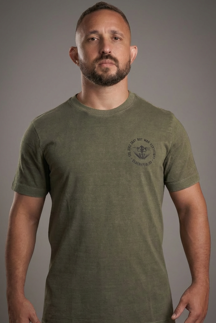 WASHED SERIES - T-SHIRT FROGMAN - VERDE ESTONADA