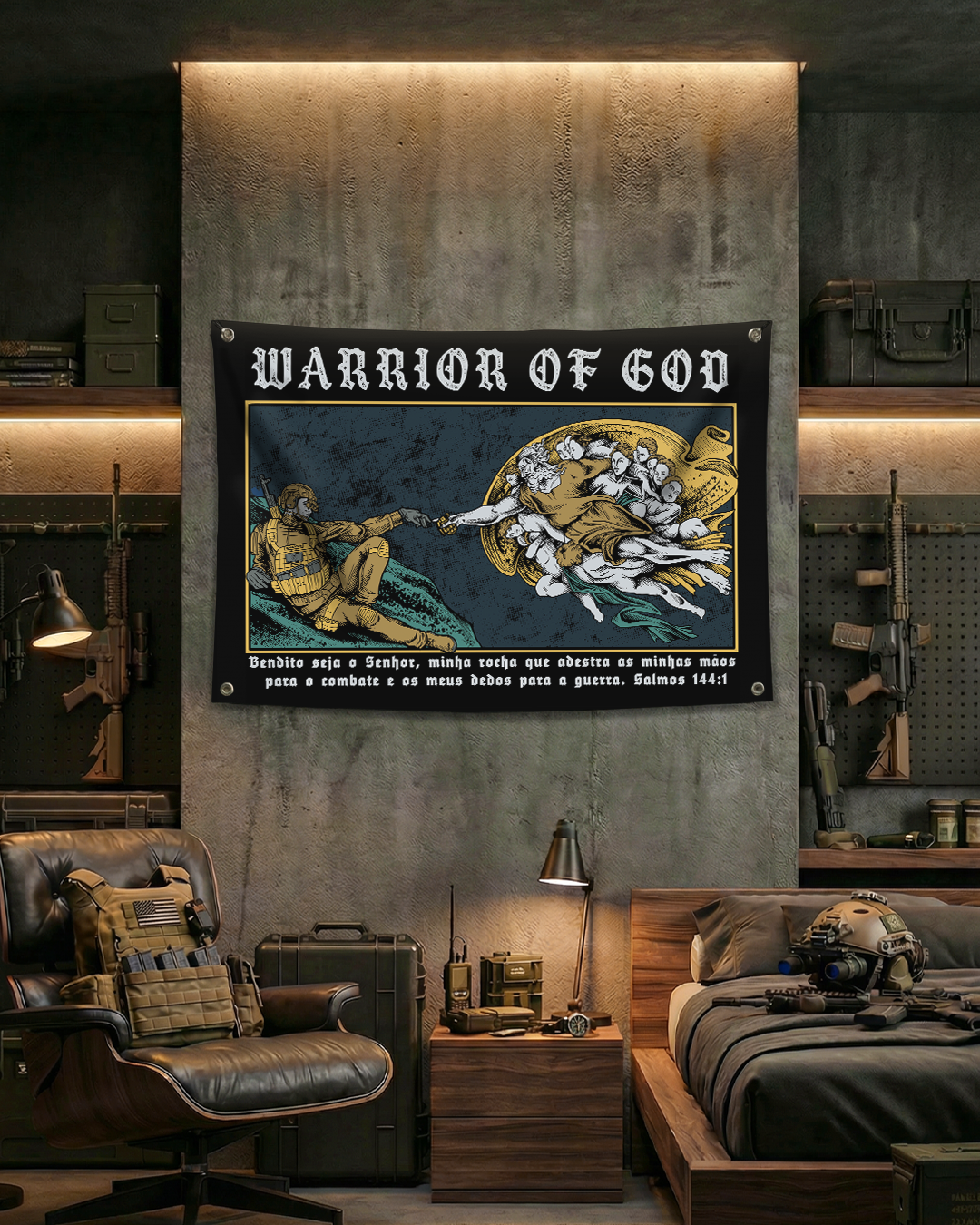 BANDEIRA WARRIOR OF GOD