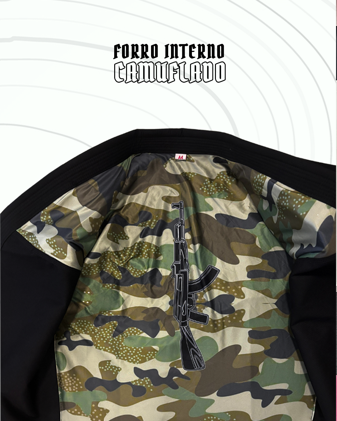 KIMONO TRANÇADO BLACKSTONE PRETO