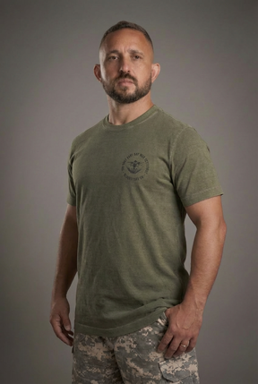 WASHED SERIES - T-SHIRT FROGMAN - VERDE ESTONADA
