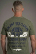WASHED SERIES - T-SHIRT VIOLENT GENTLEMEN VERDE