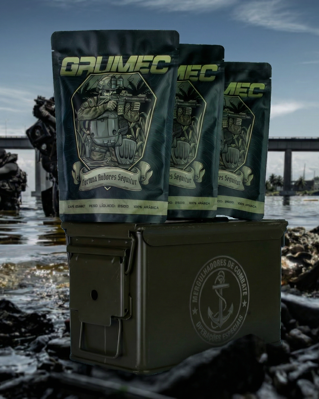 KIT GRUMEC - 3 CAFÉS + CUNHETE + 3 DRIP COFFEES