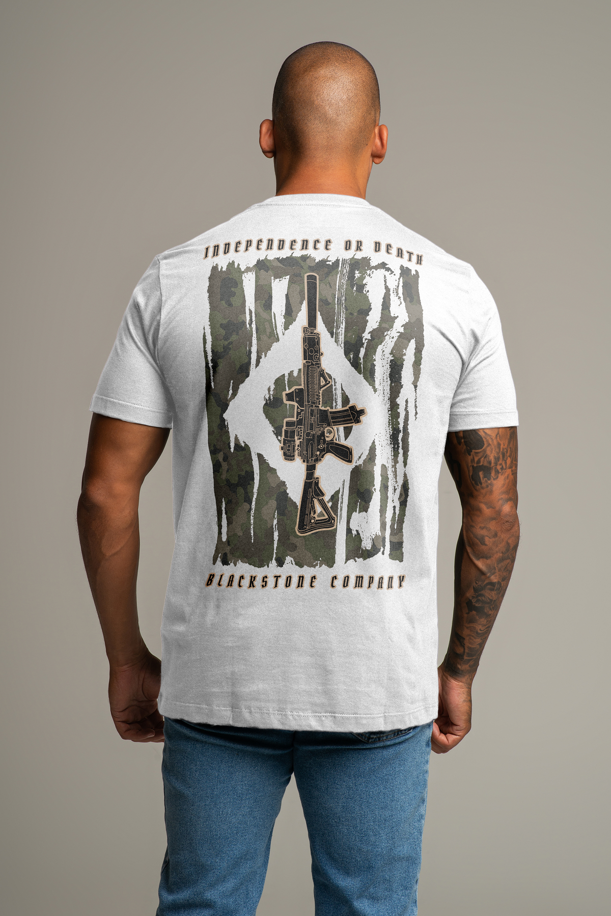 T-SHIRT INDEPENDENCE OR DEATH BRANCA