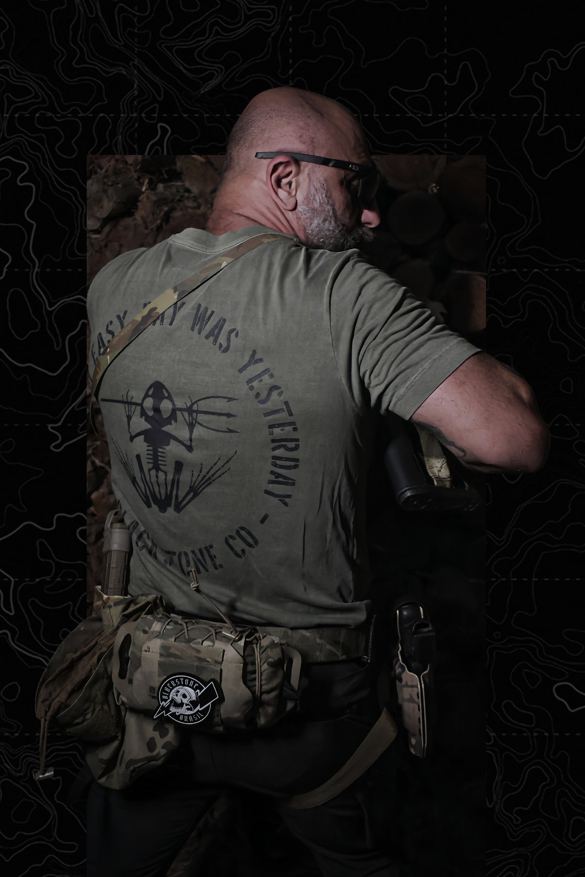 WASHED SERIES - T-SHIRT FROGMAN VERDE