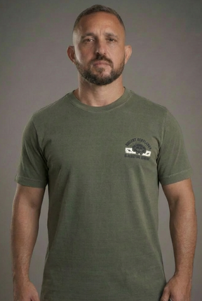 WASHED SERIES - T-SHIRT VIOLENT GENTLEMEN - VERDE ESTONADA