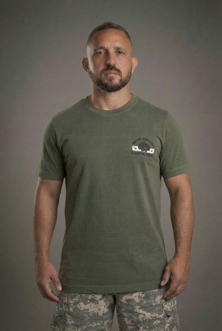 WASHED SERIES - T-SHIRT VIOLENT GENTLEMEN VERDE