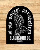 Adesivo Si Vis Pacem Para Bellum em vinil Blackstone Brasil