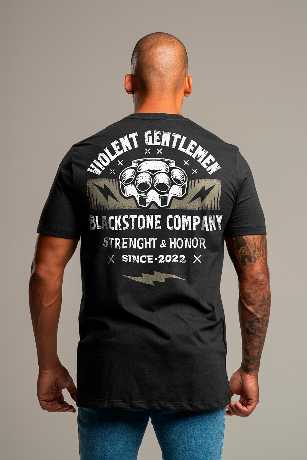 T-SHIRT VIOLENT GENTLEMEN PRETA