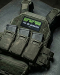 PATCH BORDADO - RJ TACTICAL - VELCRO