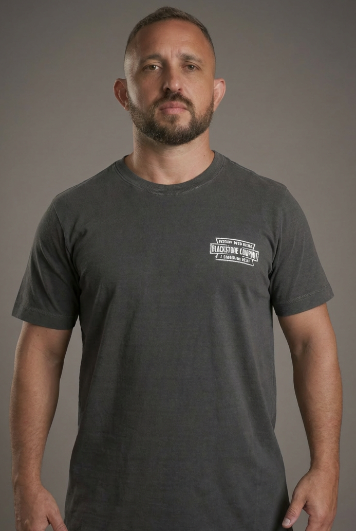 WASHED SERIES - T-SHIRT VICTORY OVER DEATH - CINZA CHUMBO